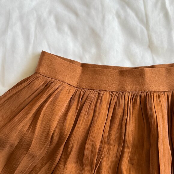 Orange Midi Skirt | Size L - Picture 4 of 6